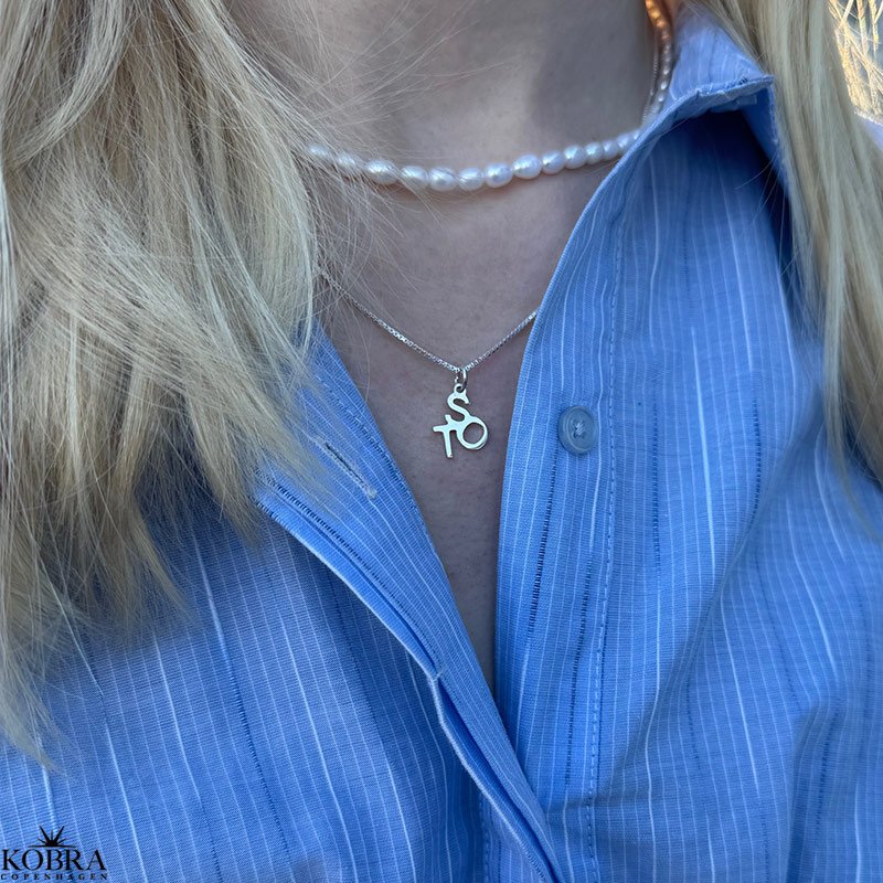 Always Close Personalised Letter Necklace in Sterling Silver