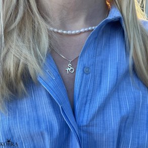 Always Close Personalised Letter Necklace in Sterling Silver