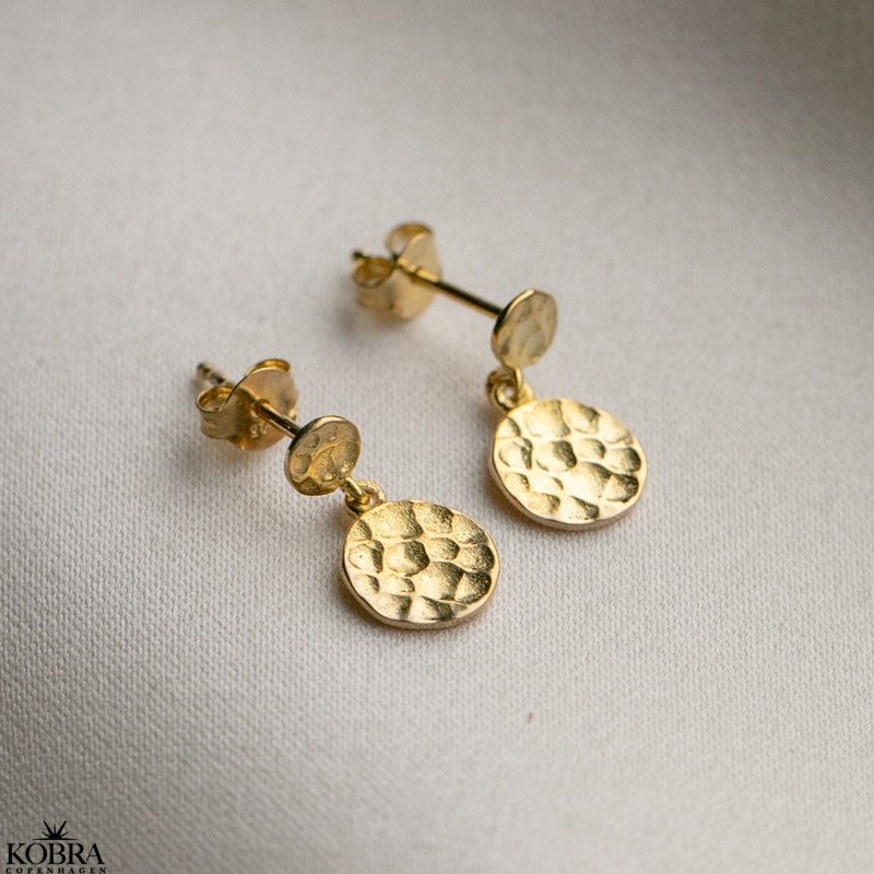 "Rylie" hammerslet guld reringe