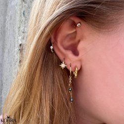 "Flux" hammerslet guld reringe