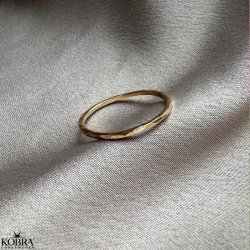 "Vince" enkel hammerslet guld ring