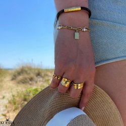 "Soho" handmade YOUR number ring in gold