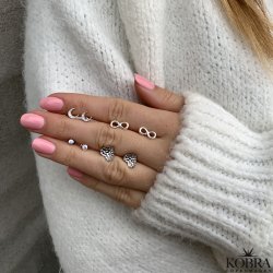 "Raven" sm mner i slv med sten