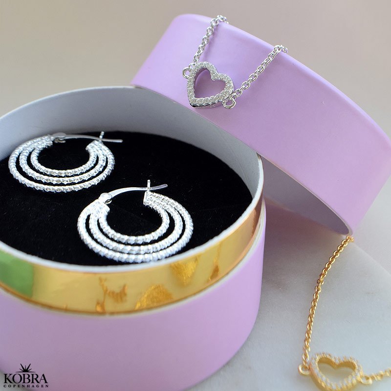 "Suzie" smukke hoops i sterling slv