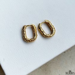 "Flux" hammerslet guld reringe