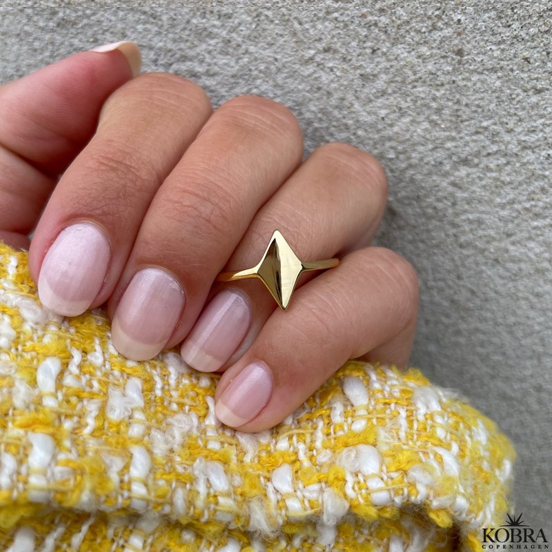 "Harlekin" 18 karat forgyldt ring, med personlig gravering