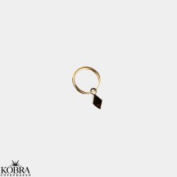 "Harlekin" guld hoop 1 stk.