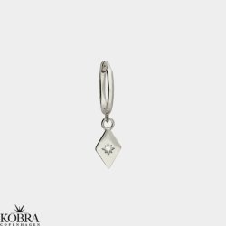 "Harlekin" slv med sten 1 stk.