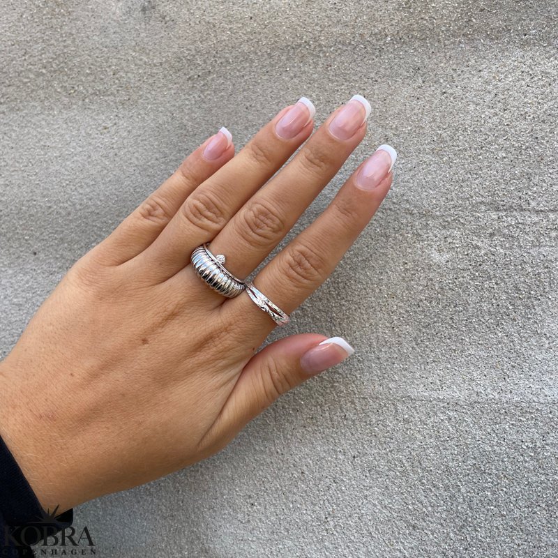 "Hattie" hammerslet 3i1 slv ring