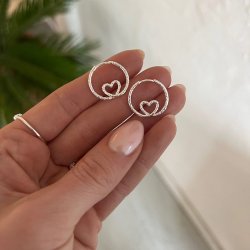 "Endless Love" chrushed heart � 925 sterlingsilver