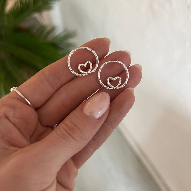 "Endless Love" chrushed heart � 925 sterlingsilver