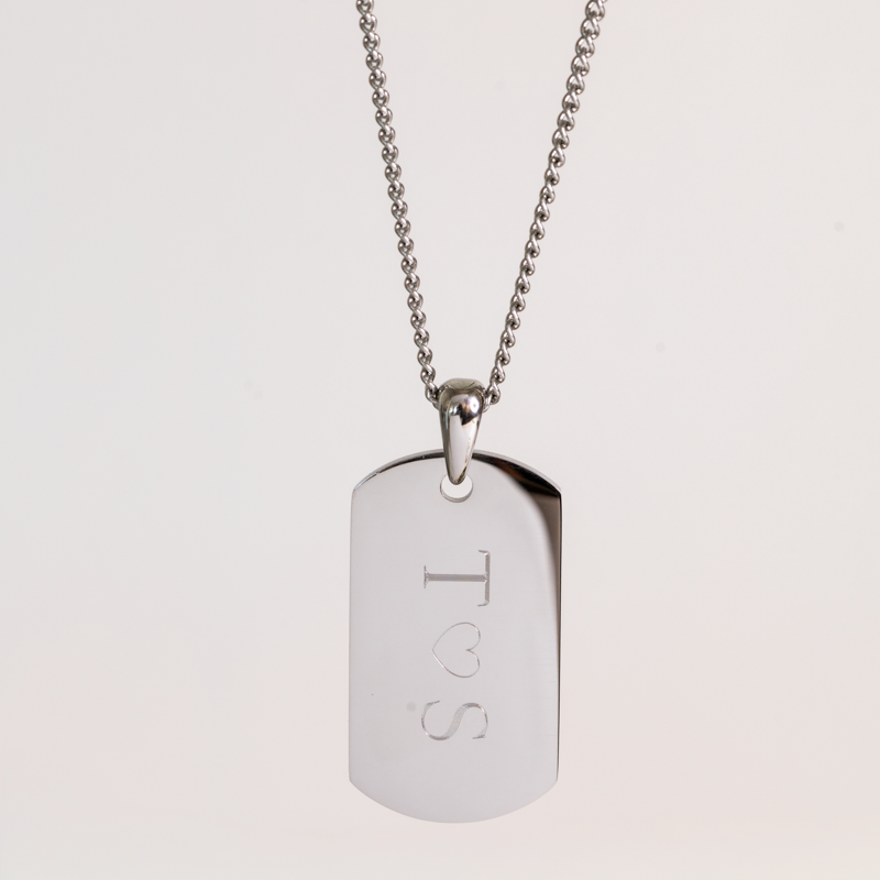"Hector" dogtag i st�l med gravering