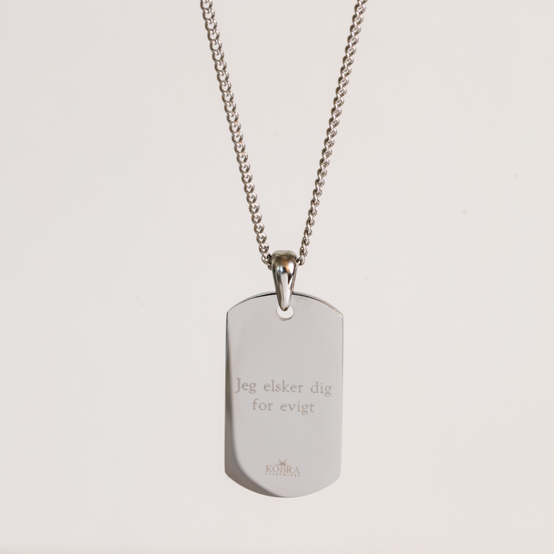 "Hector" dogtag i st�l med gravering