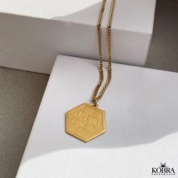 "Ryan" guld halskde til mnd med gravering samt panzer kde