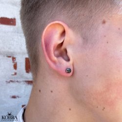 "Trent" restik med sort zirkonia sten