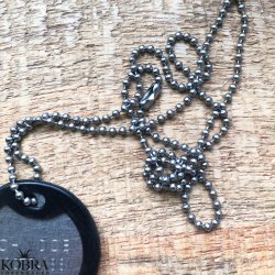 "James" rundt dogtag i stl med gravering