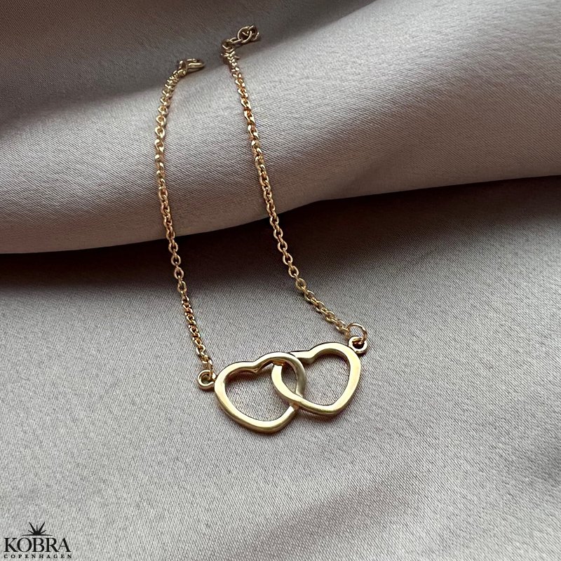 "Passion" heart bracelet in gold