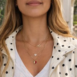 "Signature Letter" 18k gold plated handmade necklace