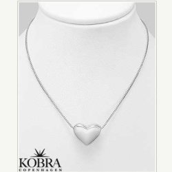  "Aura" hjerte halsk�de inklusiv gravering