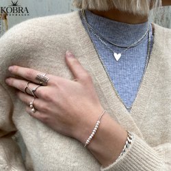 "Reece" 4 mm slange halskæde i sterling sølv