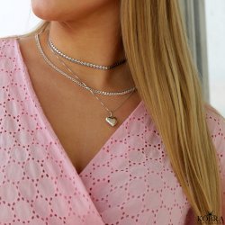 "Liva" silver necklace with personal engraving