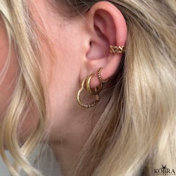 "Philine" 18 karat forgyldt hoops