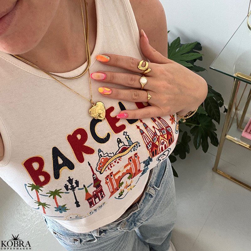 "Reece" 4 mm necklace in gold plated