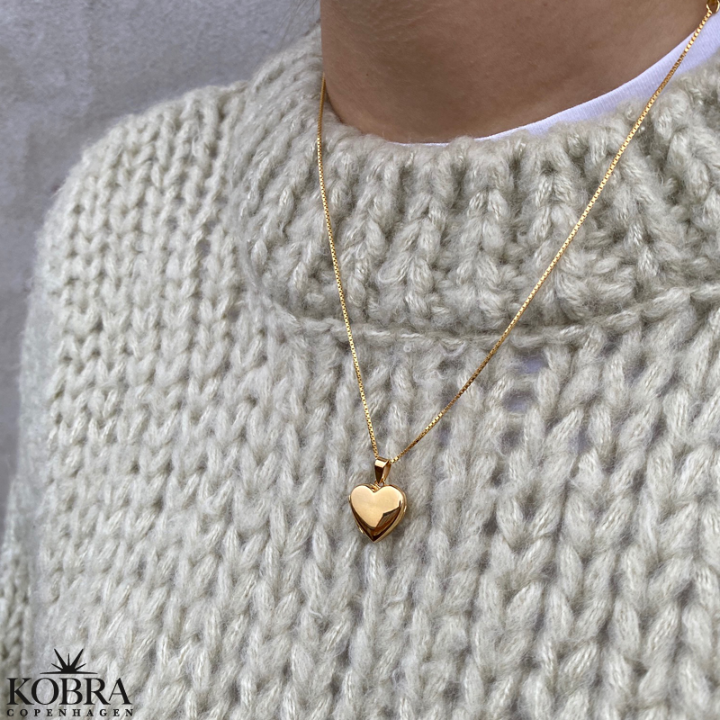 "Diana" heart gold locket 