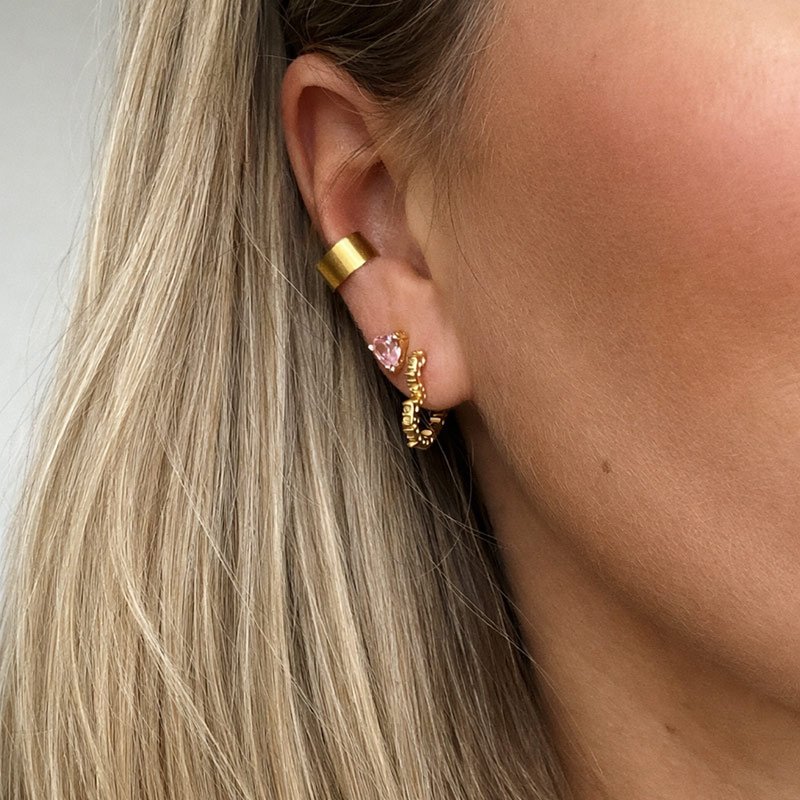 "Aya" earcuff i 18k gullbelagt s�lv