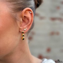 "Davina" guld reringe med hjerter