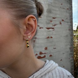 "Davina" guld reringe med hjerter