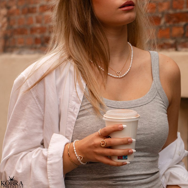 "Nikoline" 18 karat forgyldt armbnd / arm cuff