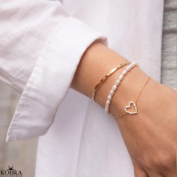 "Nikoline" 18 karat forgyldt armbnd / arm cuff