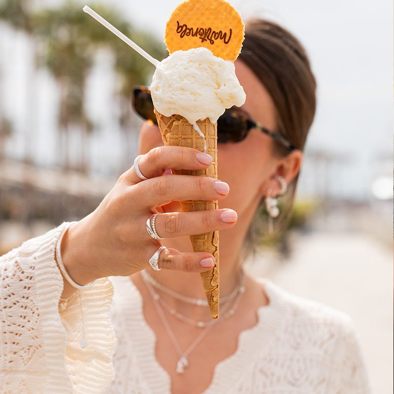 "Esther" Crushed Heart Ring i sterling s�lv