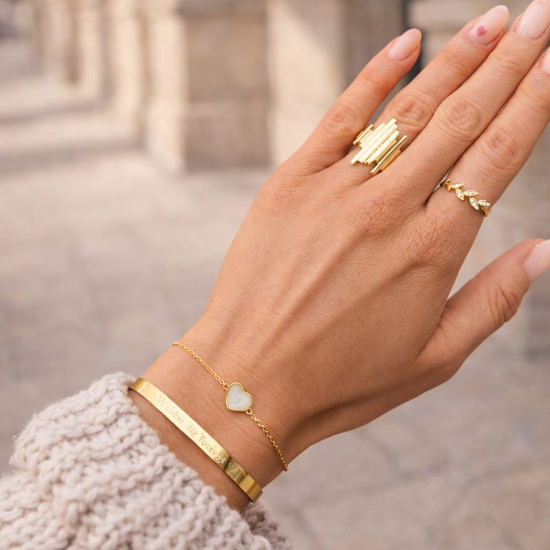 "Empire" 18 carat goldplated handmade ring