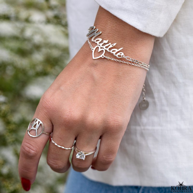 "Joy" hjerte ring i slv med smuk zirkonia sten