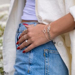 "Joy" hjerte ring i slv med smuk zirkonia sten