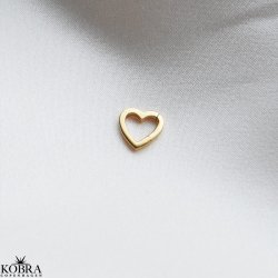 "Open My Heart" charm in gold which can be opened