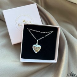 "Liva" silver necklace with personal engraving