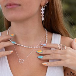 "Numa" kurvet sterling slv ring