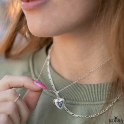 "Liva" silver necklace with personal engraving