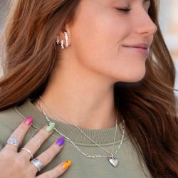 "Liva" silver necklace with personal engraving