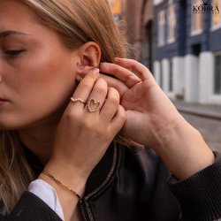 "Nikoline" 18 karat forgyldt armbnd / arm cuff