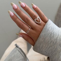 "Samira" silver ring with heart