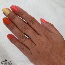 "Honey" sm slv hoops med sten