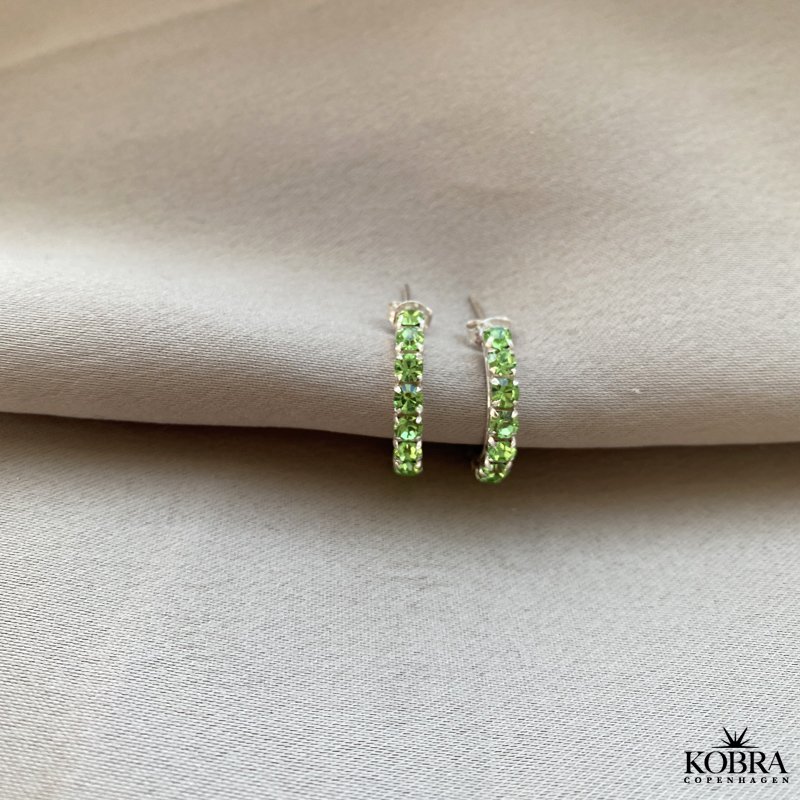 "Lemon" slv reringe med valgfri farvet zirkonia sten