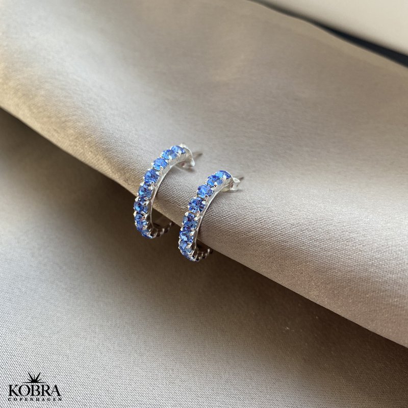 "Lemon" slv reringe med valgfri farvet zirkonia sten