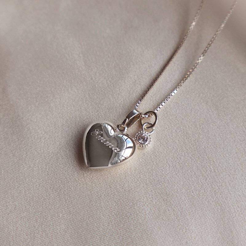 "Poise" Birthstone i s�lv eller forgyldt