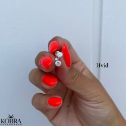 "Tulip" cute small earrings in sterling silver in different colors