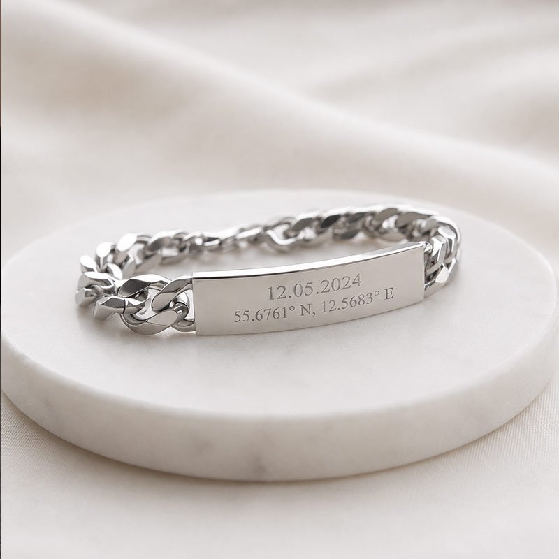 "Titan" ID Bracelet with Engraving